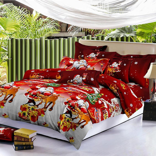Cartoon Duvet Cover Bed Sheet Set - Any Linen