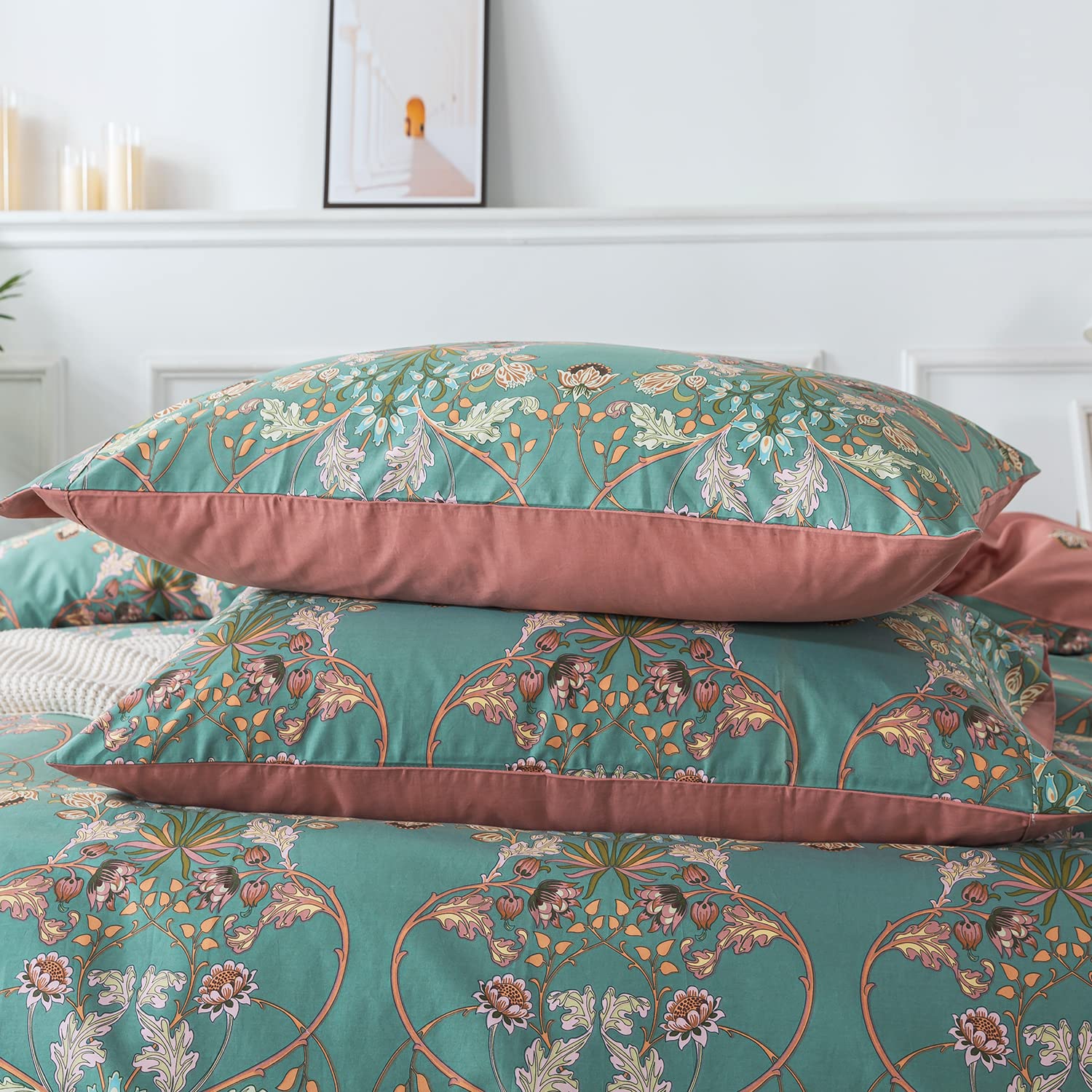 Cotton 600TC Reversible Soft Breathable Duvet Cover Set | AnyLinen