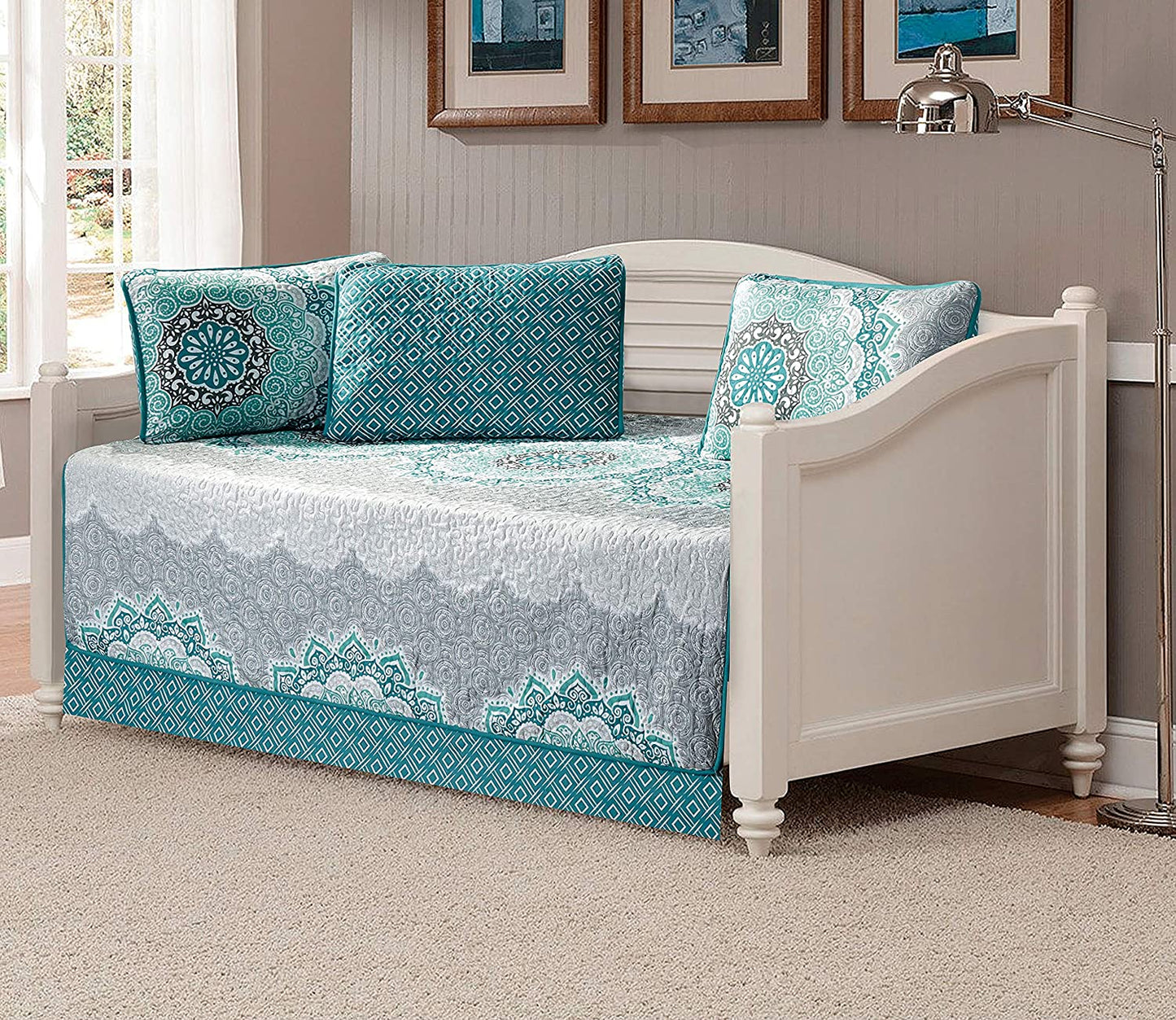 Day Bed Cover Modern Reversible 5 pcs Set | Any Linen