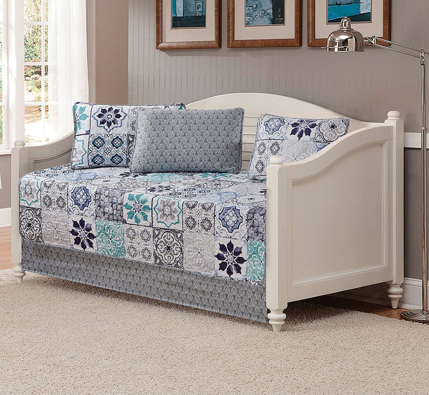 Day Bed Cover Modern Reversible 5 pcs Set | Any Linen