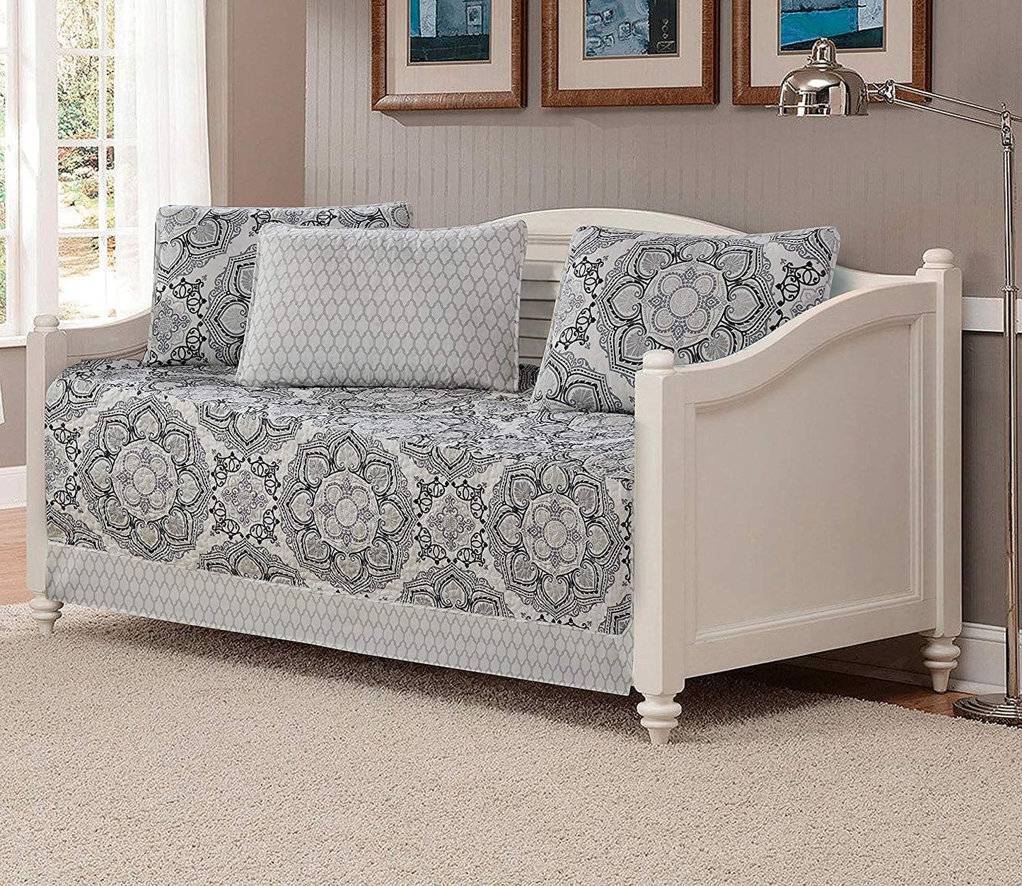 Day Bed Cover Modern Reversible 5 pcs Set | Any Linen
