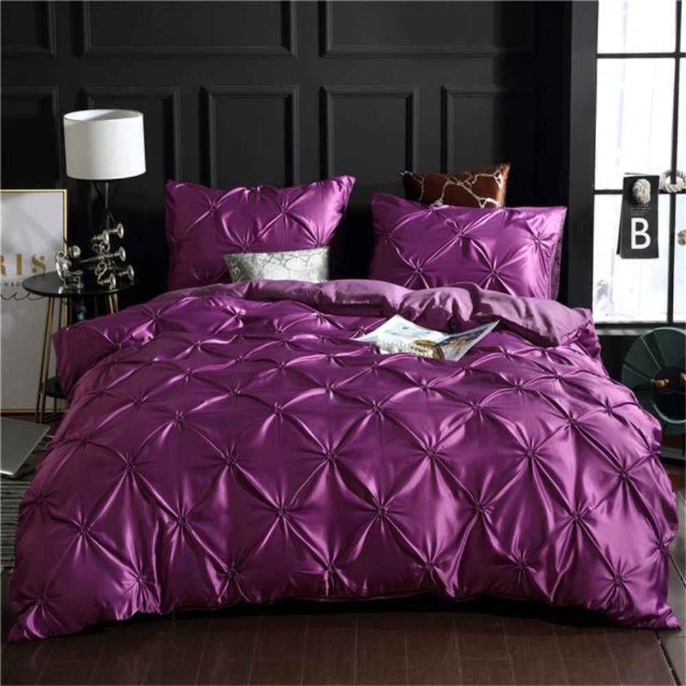 Luxury Silky Comfortable Quilt Cover Bedding Set | AnyLinen
