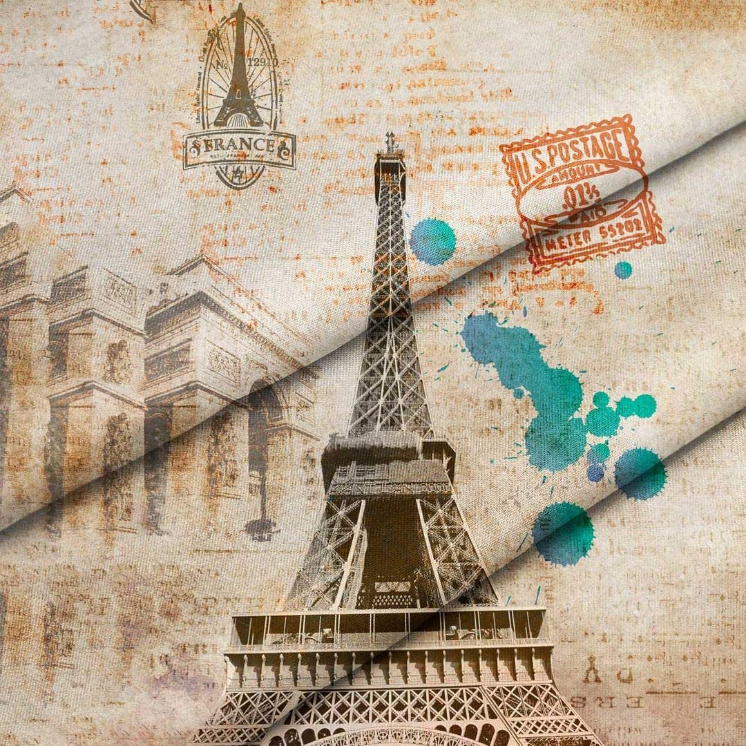 Paris Theme Duvet Cover Soft Comforter Cover Set