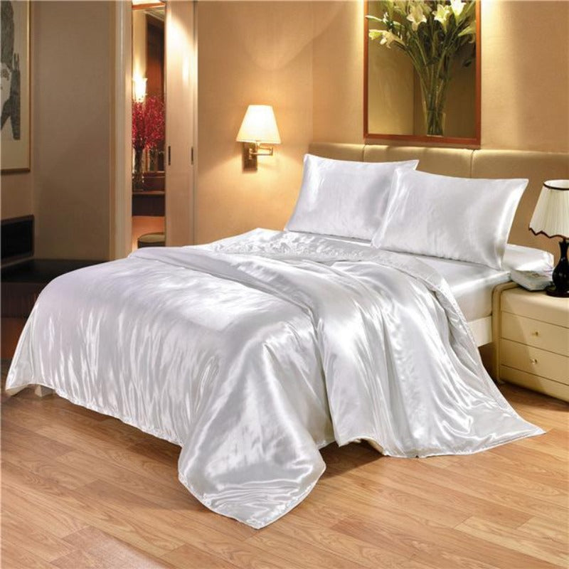 Satin Silk Duvet Cover Bedding Set | AnyLinen