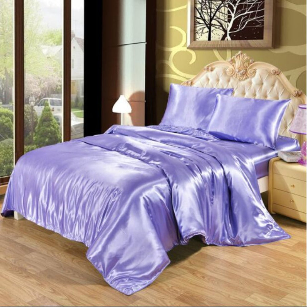 Satin Silk Duvet Cover Bedding Set | AnyLinen