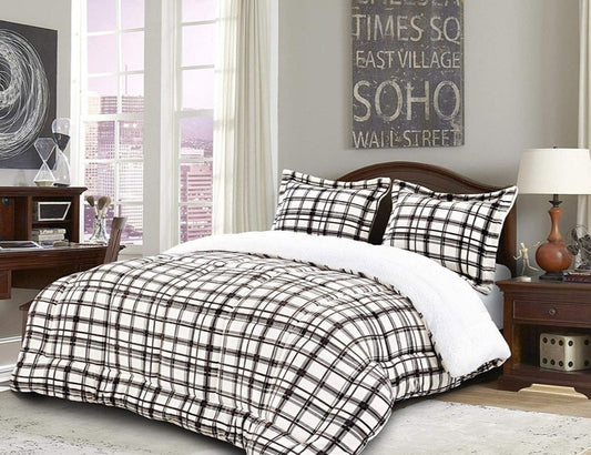 Softest Coziest Heavy Weight Sherpa Premium Quality Down Comforter Set