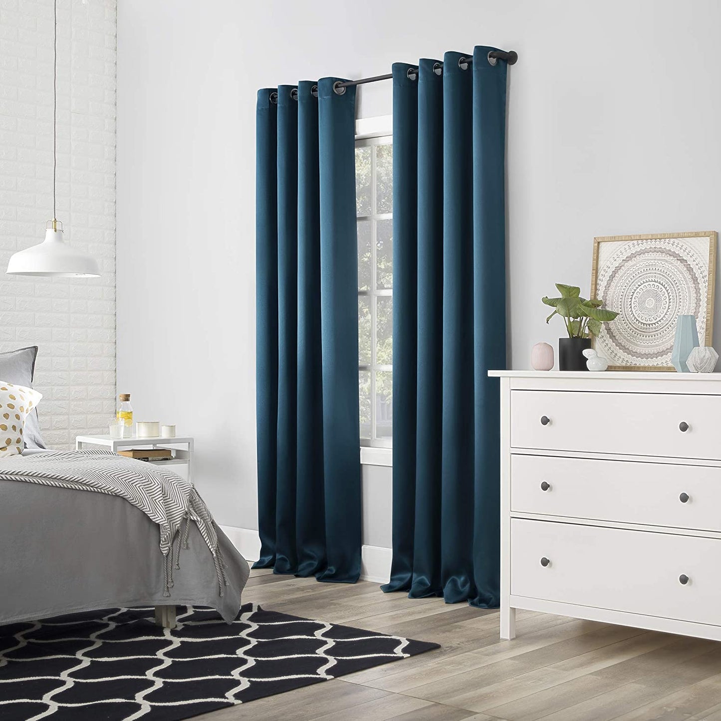 Sun Zero Blackout Grommet Curtain-AnyLinen