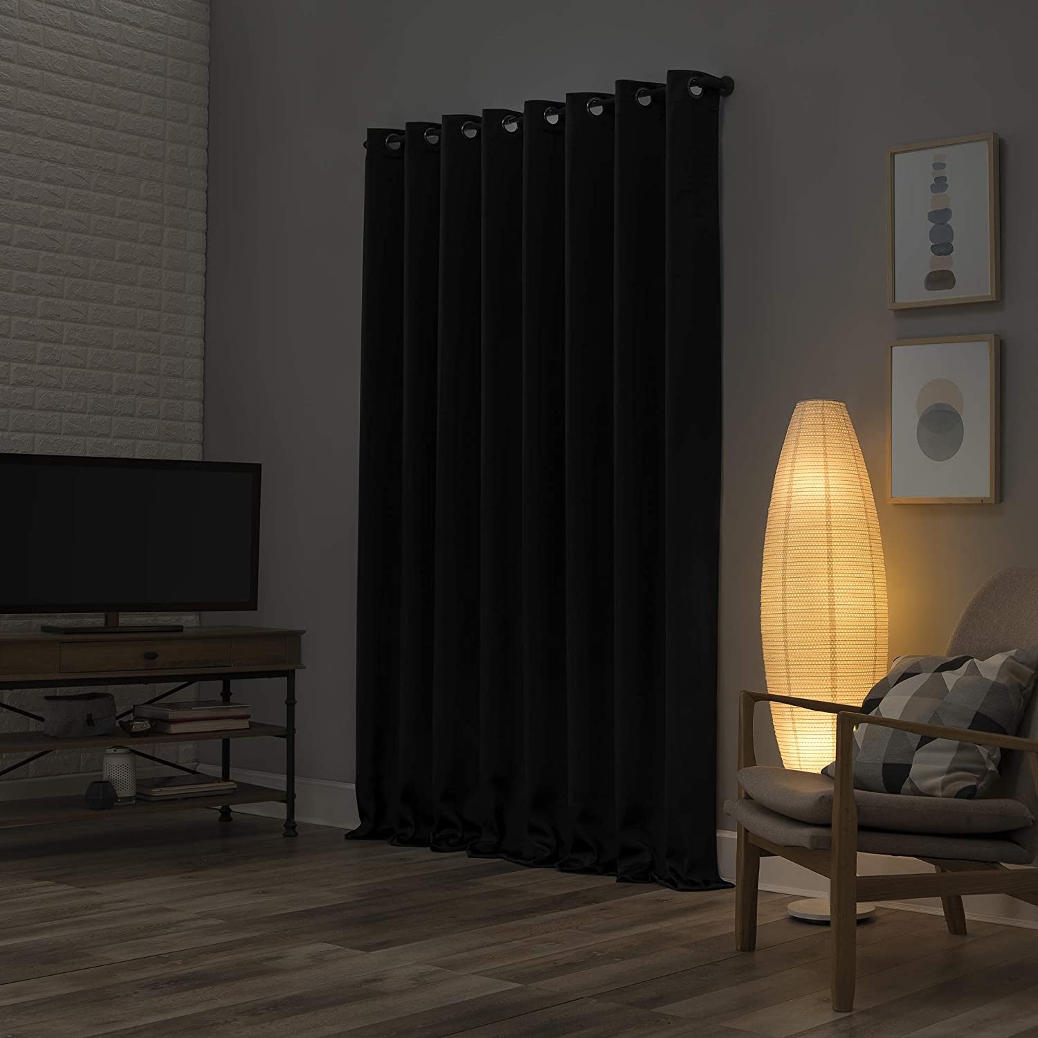 Sun Zero Blackout Grommet Curtain-AnyLinen
