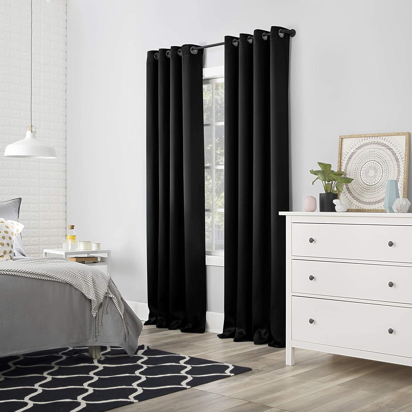 Sun Zero Blackout Grommet Curtain-AnyLinen