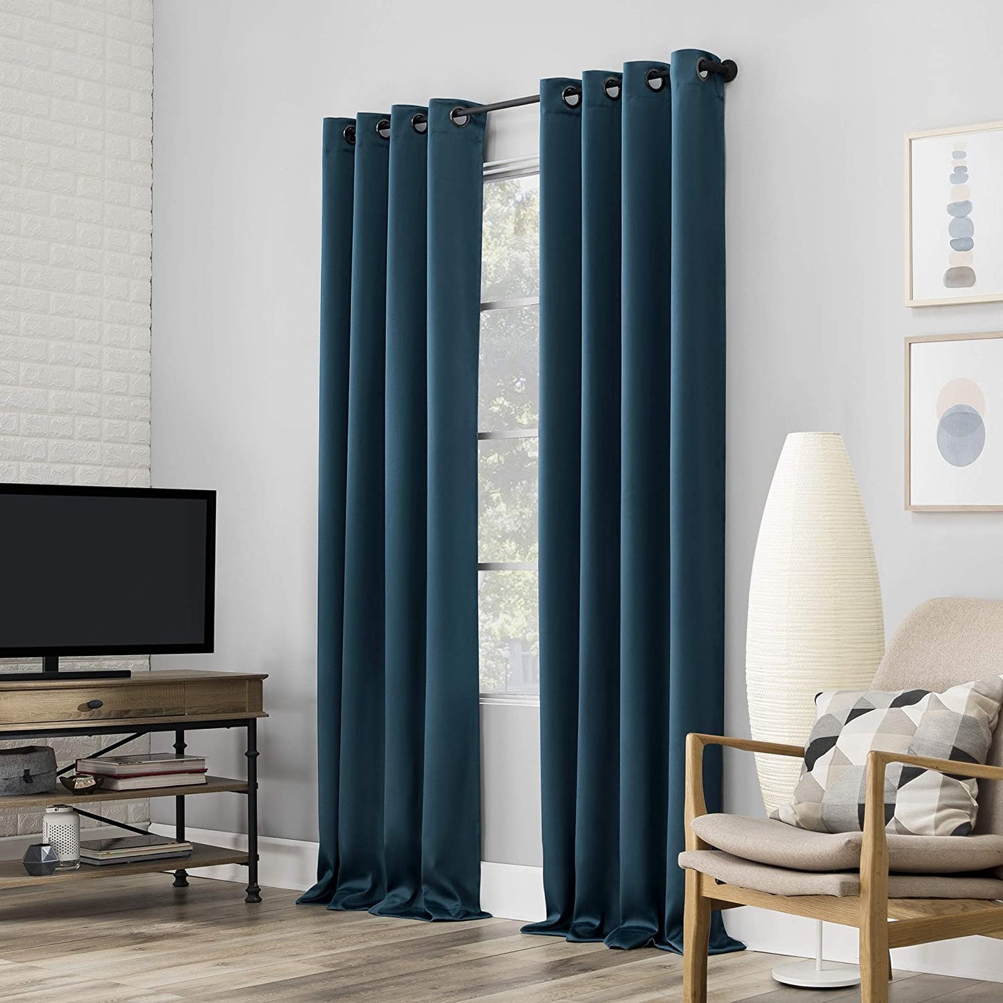 Sun Zero Blackout Grommet Curtain-AnyLinen