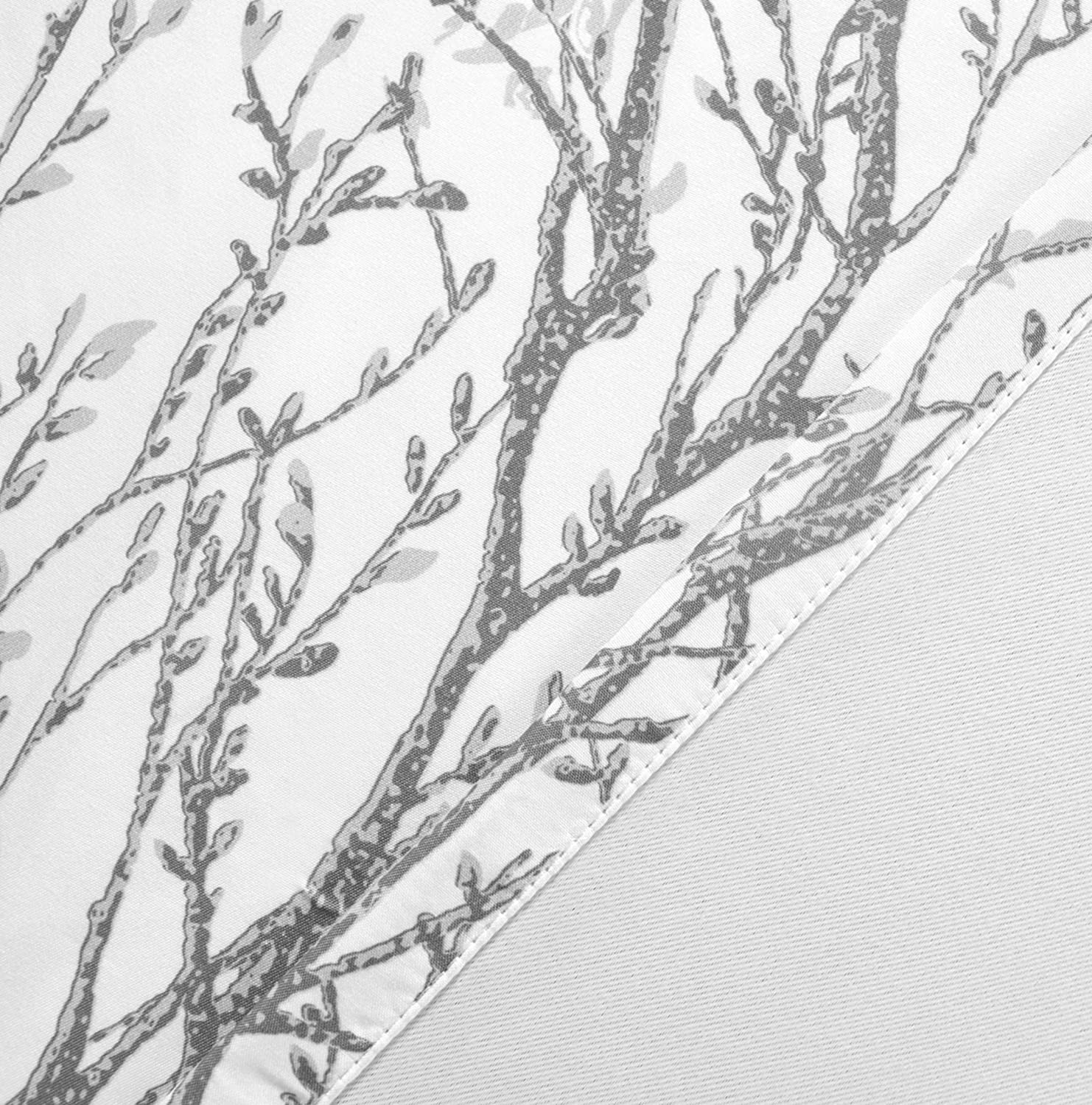 Tree Branch Abstract Lined Thermal Insulated Window Curtain-AnyLinen