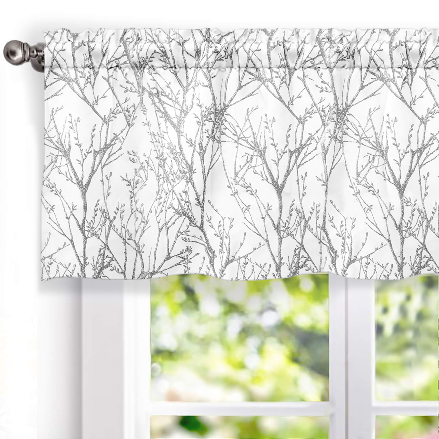 Tree Branch Abstract Lined Thermal Insulated Window Curtain-AnyLinen