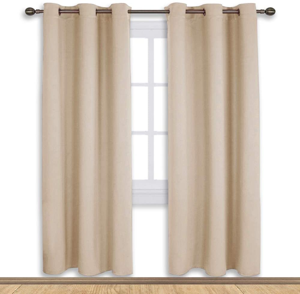 Blackout Window Treatment Thermal Insulated Grommet Drapery Panels - Any Linen