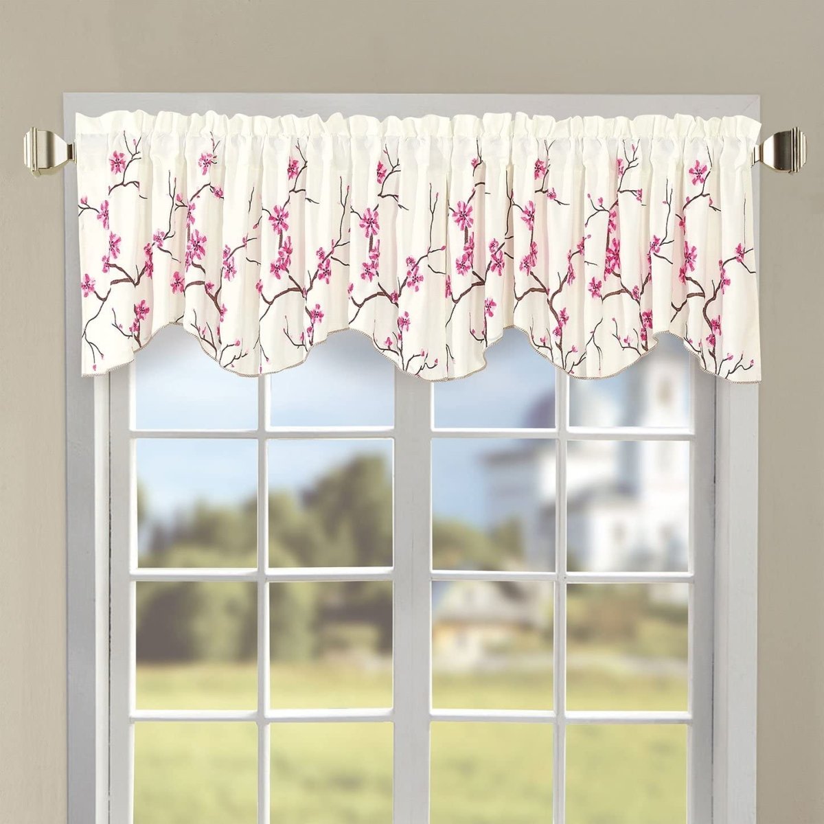 Classic Embroidery Valance - Any Linen