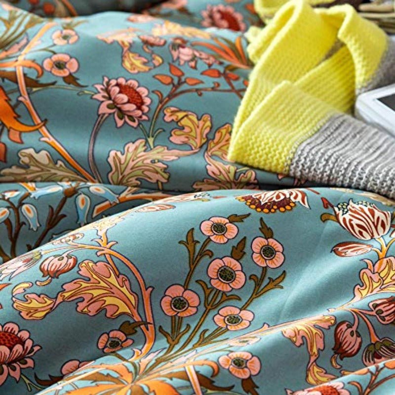 Flower Duvet Cover Bedding Set - Any Linen