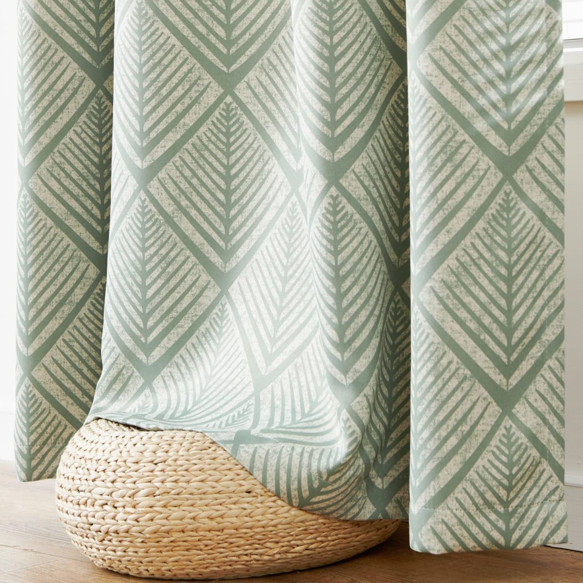 Geometric Pattern Design Darkening Thermal Insulated Blackout Curtains - Any Linen