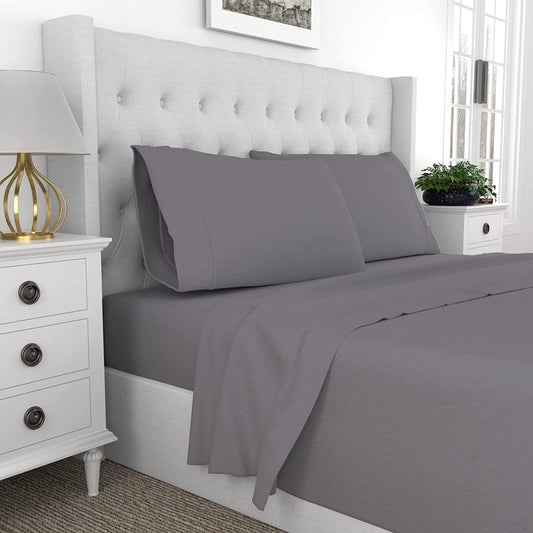 Comfortable 100% Percale Cotton Cool Crisp 4 Pcs Bedding Set - Any Linen