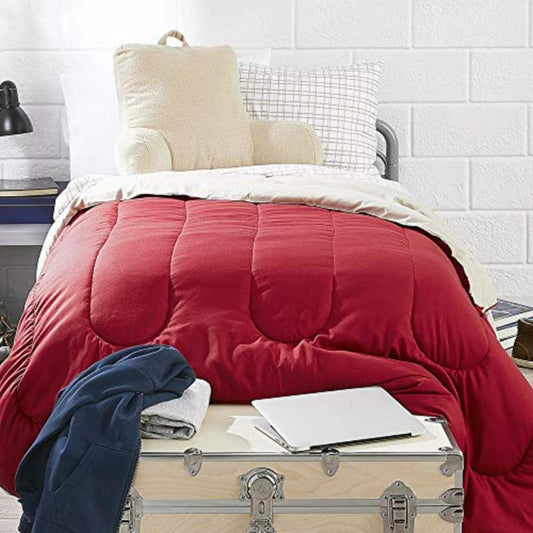 Master College Dorm Room Essentials 20 - Piece Comfort Pack Topper, Comforter, Sheets, Towels, Storage & More - Any Linen