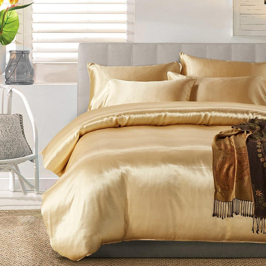 Satin Luxury Style Duvet Cover Bedding Set - Any Linen