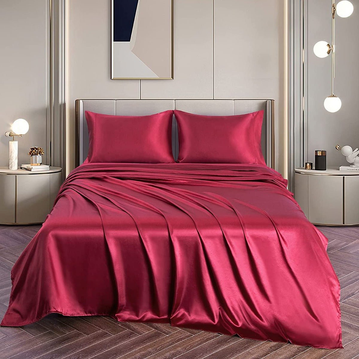 Satin Sheets – Luxuriously Soft, Silky Bedding with Deep Pockets - Any Linen