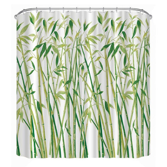 Waterproof Polyester 3D Bamboo Shower Curtain - Any Linen